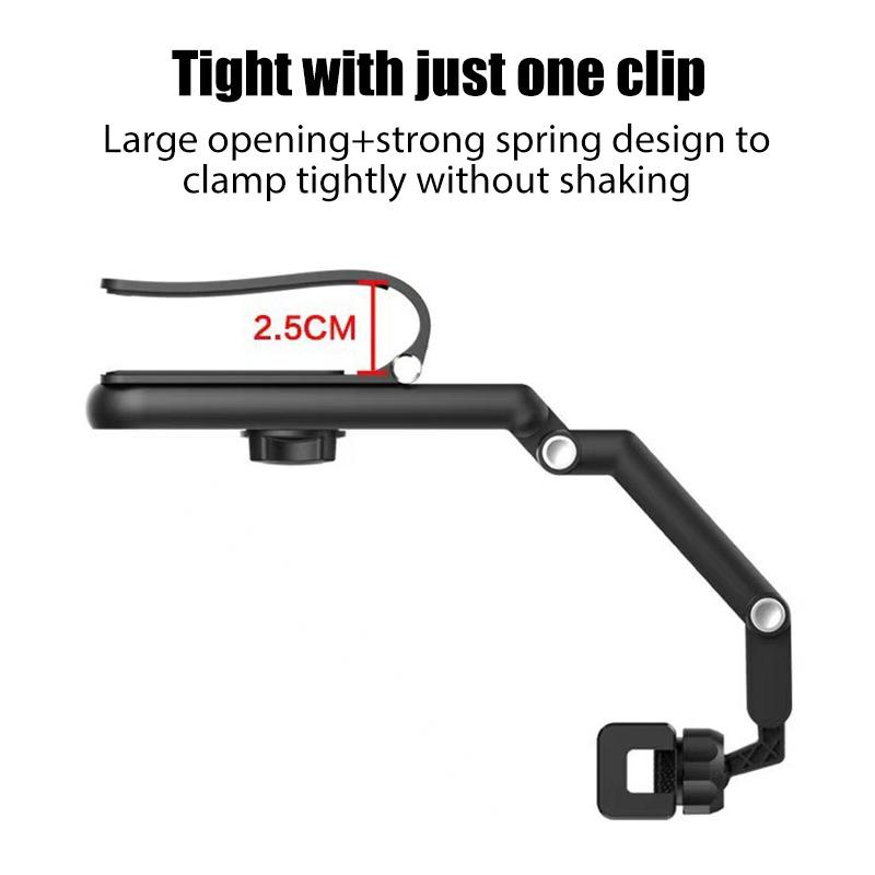 Universal Car Sun Visor Phone Holder 360 Degree Rotation Automobiles Navigation Mount Stand Clip Mobile Phone Bracket Accessory