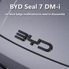 For BYD Seal 07 DM-i 2025 Front Emblem Decoration Rear Blackened Badge Cover Black Warrior Style Exterior Modification