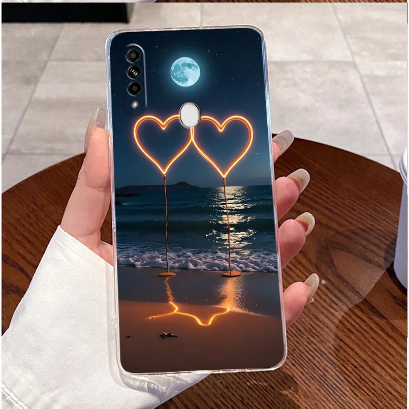 Case For OPPO A31 2020 Back Cover OPPO CPH2015 Phone Case Clear Luxury Cute Love Heart Rabbit Funny Pattern Soft Silicone Casing