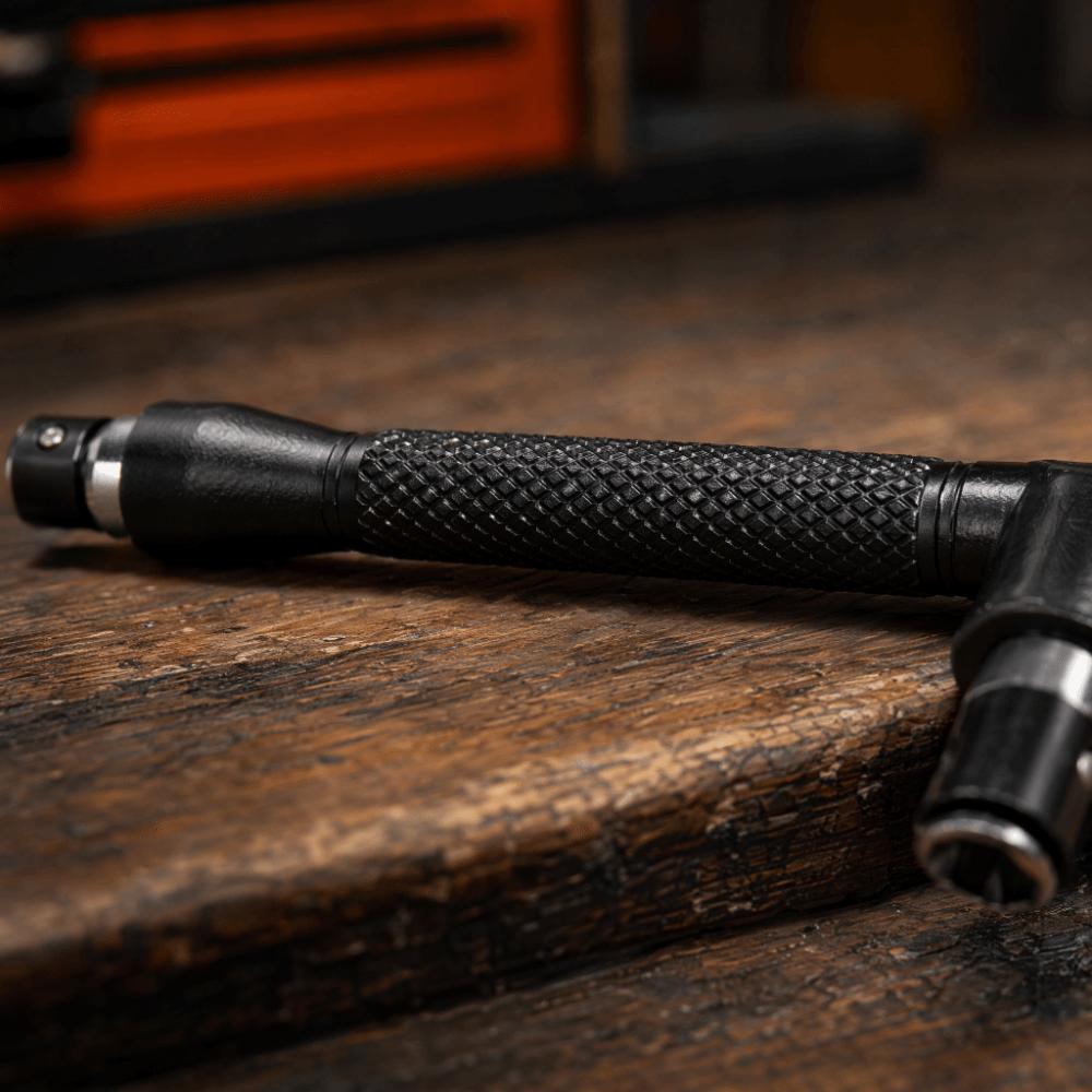 90 Degree Angle L Shaped Wrench 1/4 Inch Hex Shank Socket Wrench Adapter Mechanical Repair