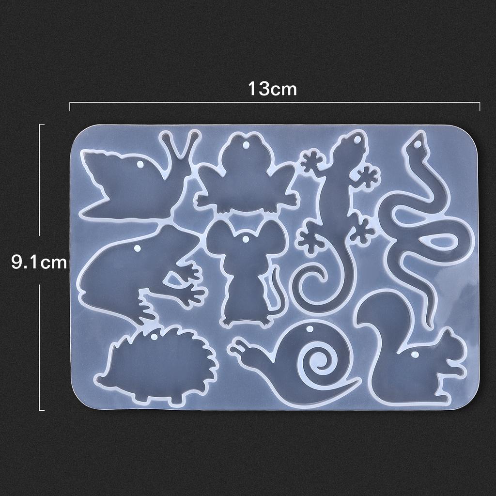 Cute Cat Butterfly Animal Earring Keychain Epoxy Resin Silicone Mold DIY Spider Snake Pendant Jewelry Making Decoration Crafts