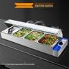 Stainless Steel Insulated Electric Bain Marie with Glass Cover and Temperature Control for Food Display and Warming