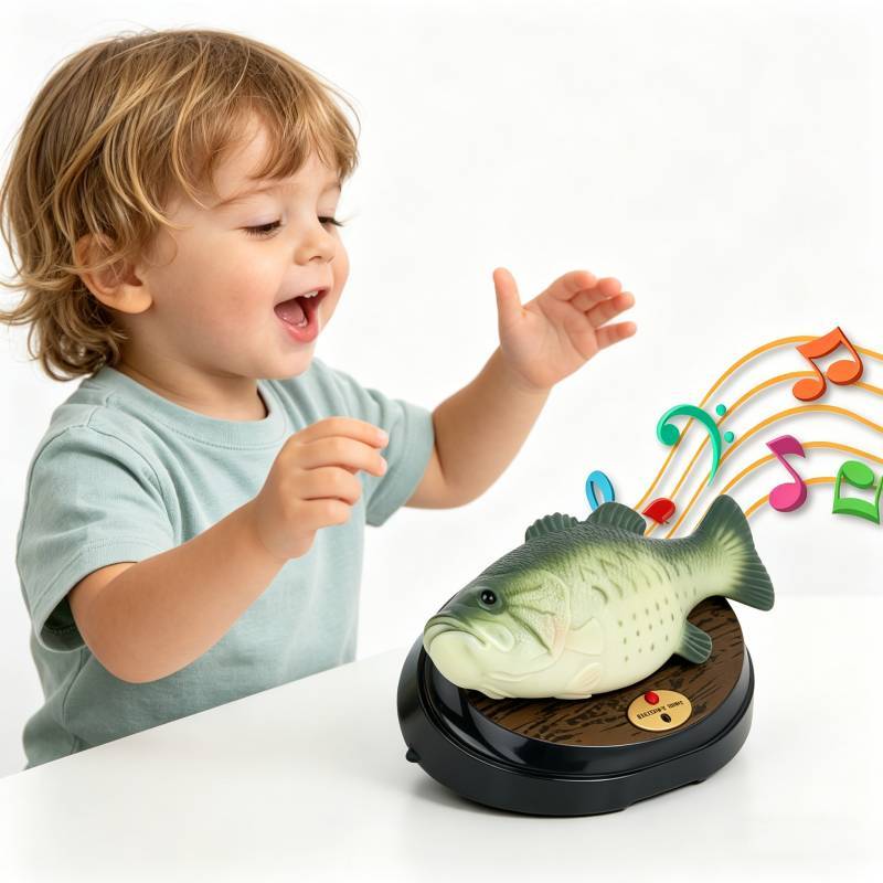 Electronic Toy Fish With Touch Sensors And Emotional Interaction For Kids Entertainment