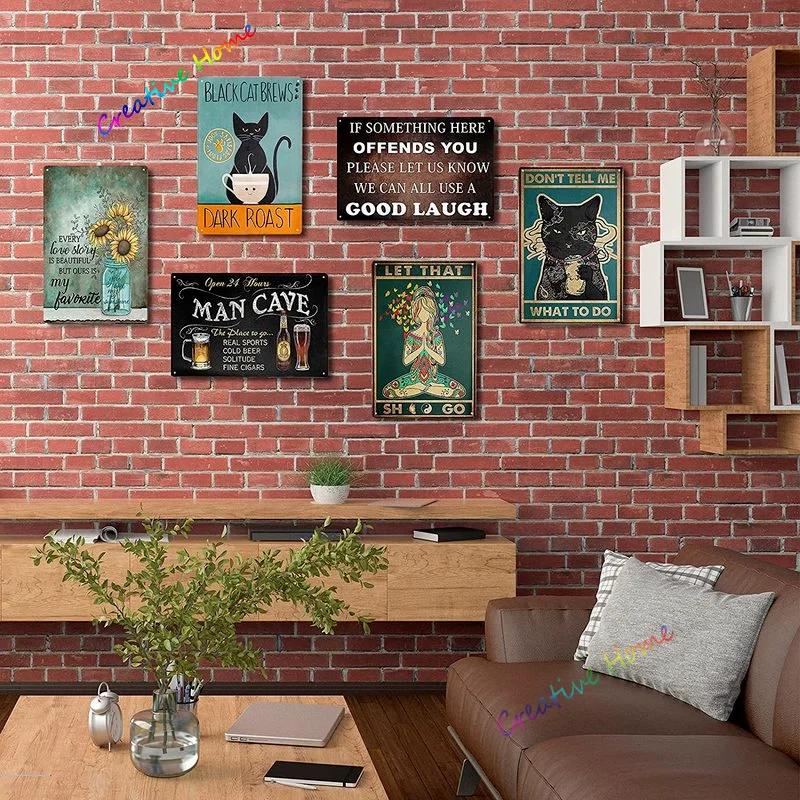 Bull Terrier Retro Tin Sign Bull Terrier Lovers Once Upon A Time Girl and Dog Wall Art Poster for Pub Bar Man Cave 8x12 Inch