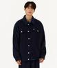 Relaxed Corduroy Trucker Jacket - D/Navy