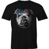 Cooles Mode American Flag Bulldogge T-Shirt Sommer 100% Baumwolle Rundhals Kurzarm Lässig Unisex T-Shirt Größe S3XL