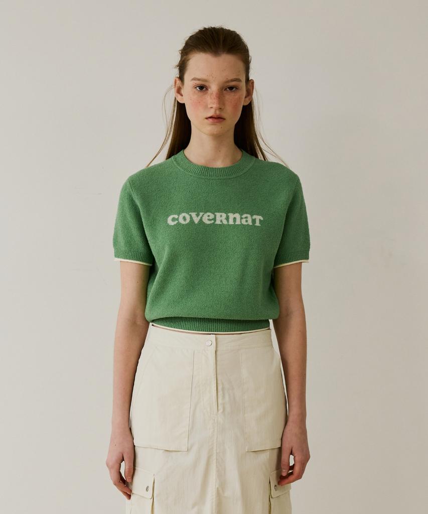 COVERNAT WOMAN Cooper Logo Half Knit Green