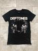 Deftones Band Cat Graphic Short Sleeve T Shirt Black 90s NH8978