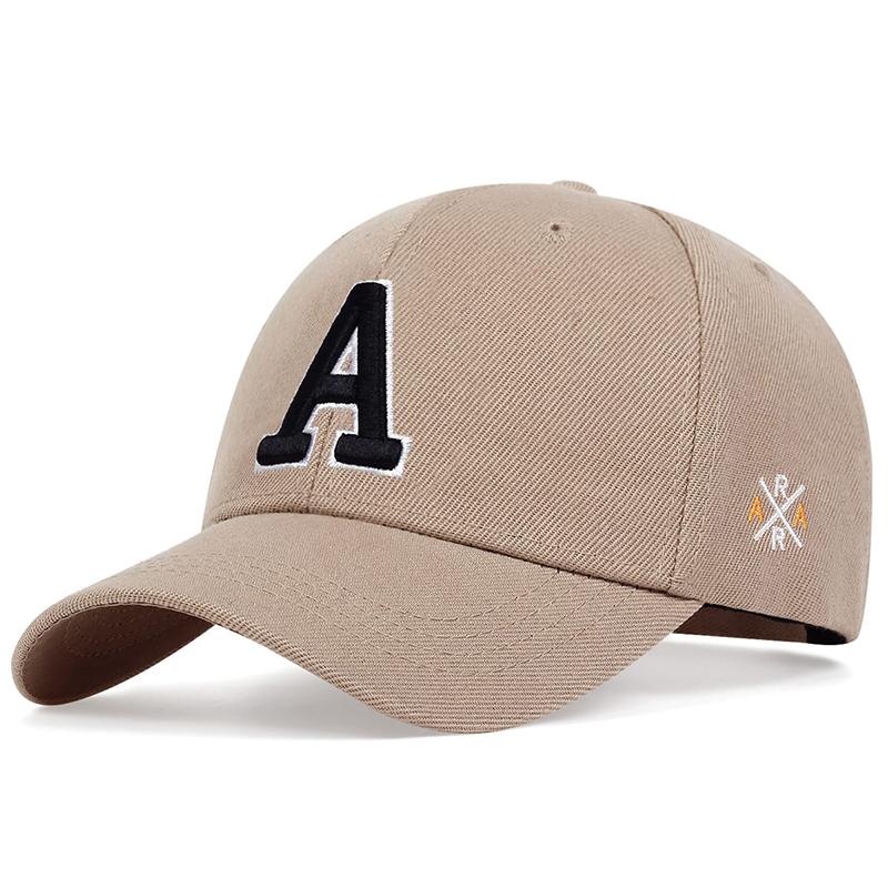 Unisex A Letter Side Ar Embroidery Baseball Caps Spring and Autumn Outdoor Adjustable Casual Hats Sunscreen Hat Sports Golf Cap