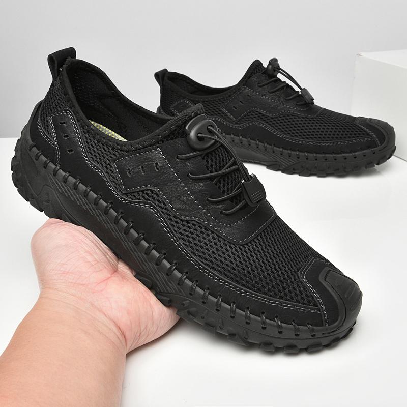 Mode Heren Zomer Mesh Sneakers Casual Schoenen Ademende Loafers Herenschoenen Nieuwe Mode Comfort Heren Outdoor Antislip Platte Wandelschoenen