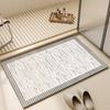 Simple Bathroom Floor Mat Bathroom Absorbent Mat Diatom Mud Toilet Door Carpet Entry Door Anti-slip Soft Foot Mat