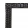 Vidaxl 5-Cz. Gartenmöbel-Set mit Kissen, Schwarz, Polyrattan