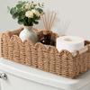 Bathroom Organizers and Storage for Bedroom Cottage Core Decor Bathroom Accessories Neutral Storage Wicker Basket for Home Decors Living Room