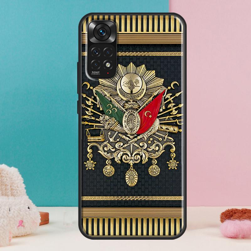 Osmanisches Reich Wappen Hülle Für Xiaomi Redmi Note 12 11 10 9 8 Pro 9S 10S 11S 12S Redmi 12C 9A 9C 10A 10C Hülle