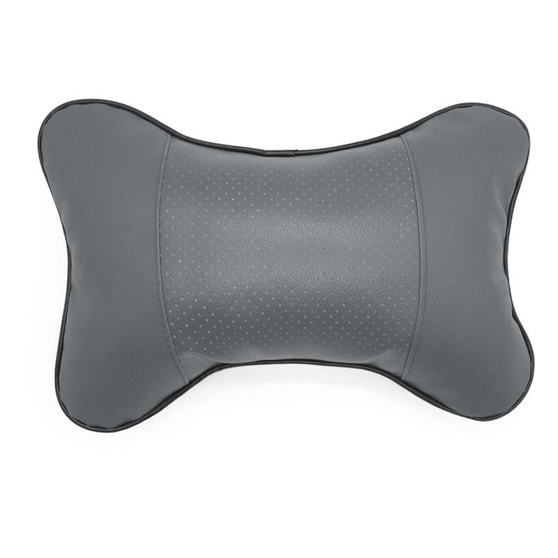 Universal Car Neck Pillows PU Leather Pad Breathable Mesh Auto Car Pillow Neck Rest Headrest Cushion Car Interior Accessories