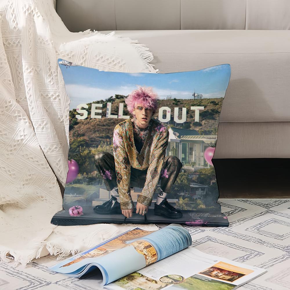 Singer M-Machine Gun K-Kelly Pillow Case Office Cushions Suitable For Sofa Car Decorative Cushion Cover