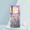 Husă Telefon Transparentă pentru Samsung Galaxy A16 A14 A12 A22 A24 A42 A02 A03S A06 A20 A30 A40 Capac Moale TPU Model Lavandă Capas