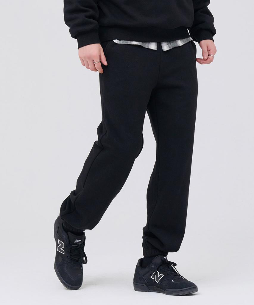 CHASECULT Unisex Mink Fleece-Lined Jogger Pants - Black