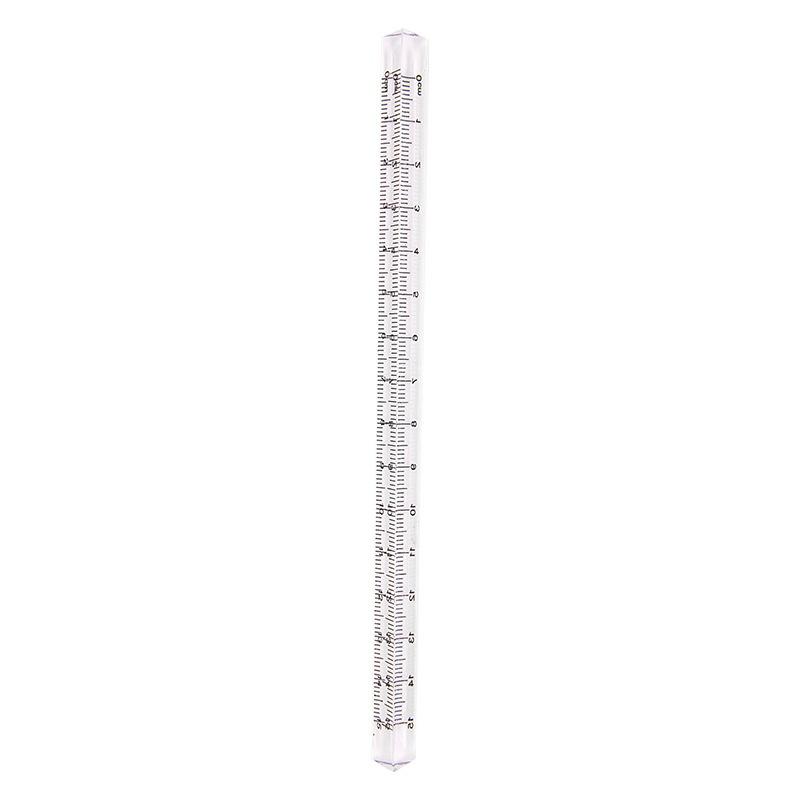 3Pc 15cm Transparent Triangle Ruler Multifunction DIY Drawing Tools School Office Supplies