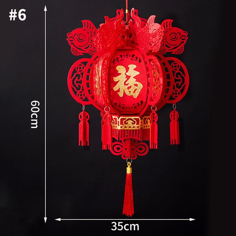 Chinese New Year Decorations 2026 Spring Festival Pendants Wall Hanging Ornament Traditional Chinese Festival Lanterns Decor