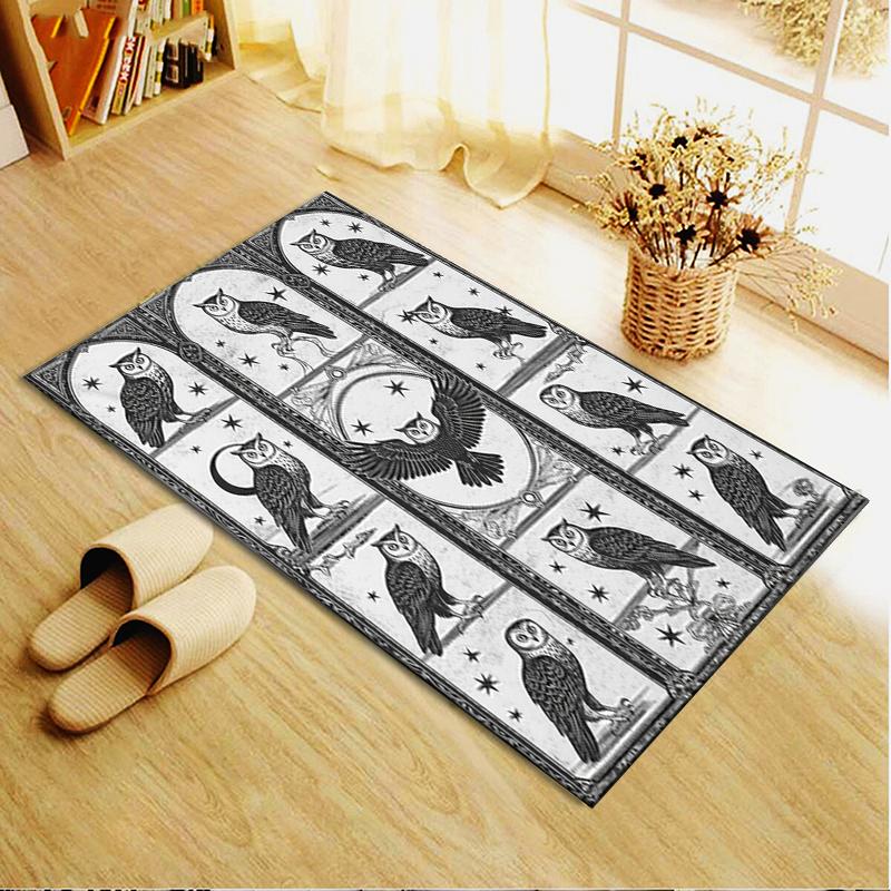2025 New Gothic Bird Carpet Rug for Living Room Bedroom Home Sofa Decoration,Kids Play Non-slip Floor Mat50
