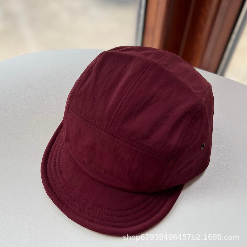 Casual Five-piece Hat Women's Summer Outdoor Camping Simple, Light and Quick-drying Flat Edge Baseball Cap Riding Cap Ins