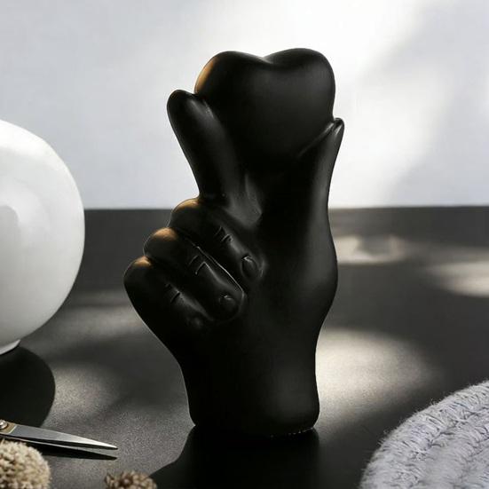 Heart Hand Gesture Sculpture Romantic Desktop Love Ornaments for Living Room Home Table Decor Valentine Day Wedding Gifts