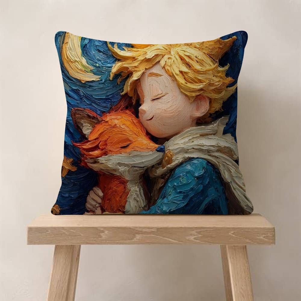 Lille prinsen Räv Anime Kudde Gåvor Hemmakontor Möbler Sovrum Soffa Bil Kuddfodral Fodral 45x45cm