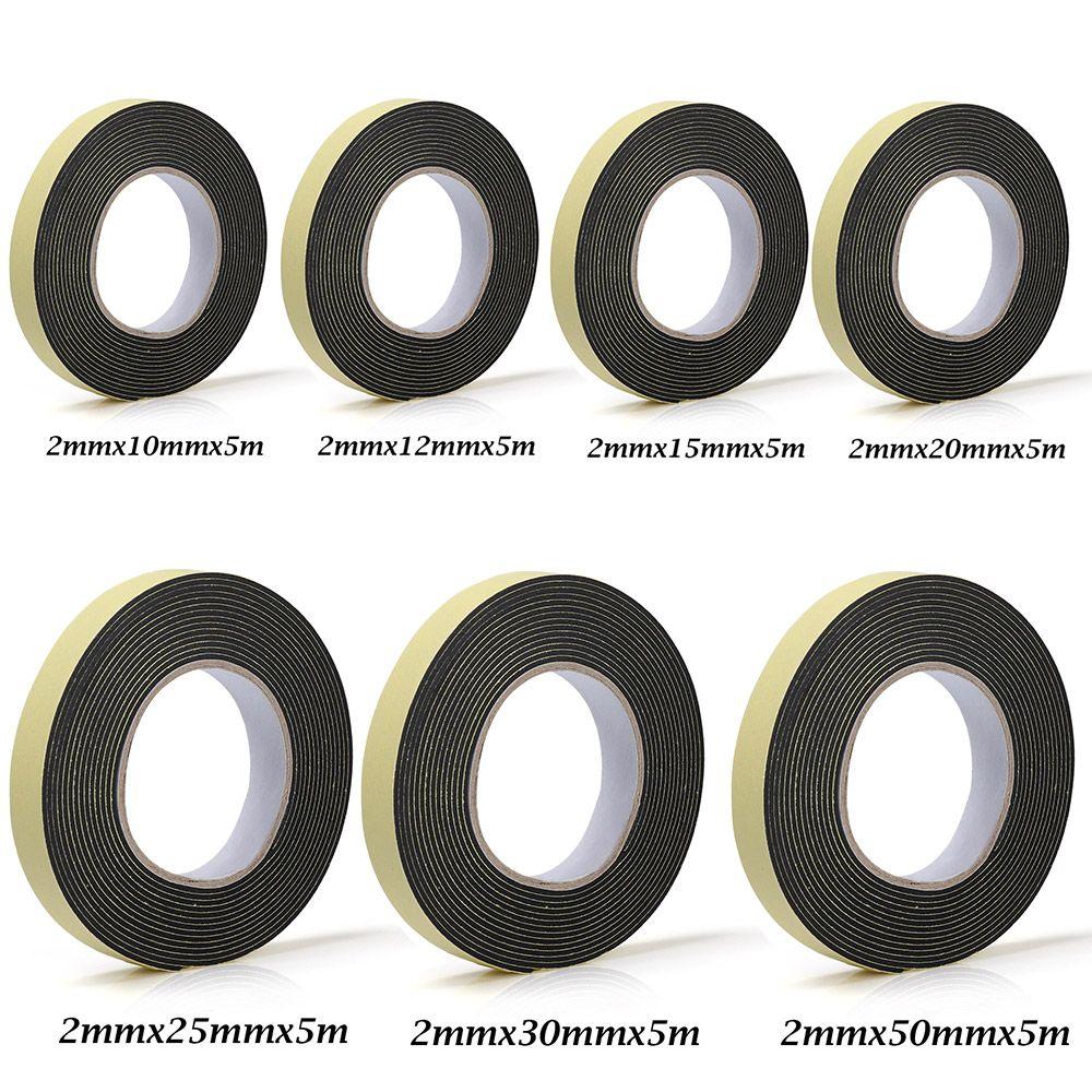 Window Door Sound insulation Foam Sponge Seal Strip Rubber Strip Tape Single Sided Adhesive
