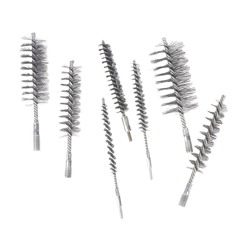 1Pc Chimney Cleaning Brush For Pipe Cleaning Polishing 10-50Mm Threaded Wire Brush Metal Handle Stainless Steel Brush