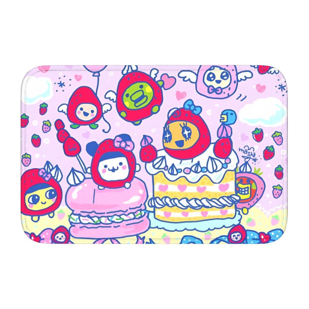 Tamagotchies Cartoon Floor Door Kitchen Bathroom Mat Anti-Slip Indoor Doormat Garage Living Room Entrance Rug Carpet Footpad
