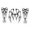 Motorbike Motorcycle Flame Gas Tank & Fender Decals Vinyl Sticker DIY Decor