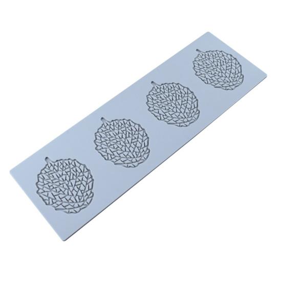 3D Leaf Coral Pattern Baking Mold Easy Demoulding Chocolate Thin Cake Dessert Silicone Baking Mould Stamping Mat ADM