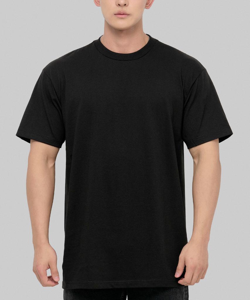 SHAKA WEAR [2Pack] 6.0Oz Active Plain Basic Short Sleeve T-Shirt_White/Black