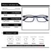 Super Light Titanium Square Glasses Frame Comfortable Rubber Eyewear Optical Prescription Glasses for Men and Women
