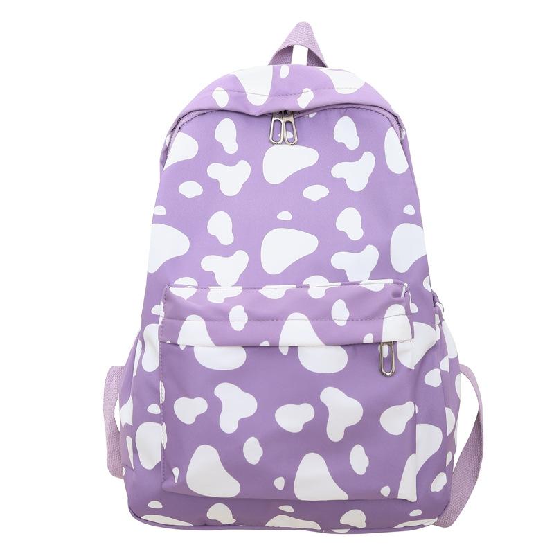 Schoolbag Mori Small Fresh College Style School Bag Men and Women Cute Cartoon Cow Backpack Large Capacity Simple Casual Backpack