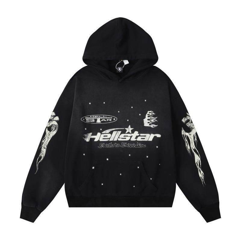 [Herbst- und Winterkollektion] Nebel High Street Waschwasser Alt Schwerindustrie Kopfaufdruck Lässiger Pullover Paar Kapuzenpullover