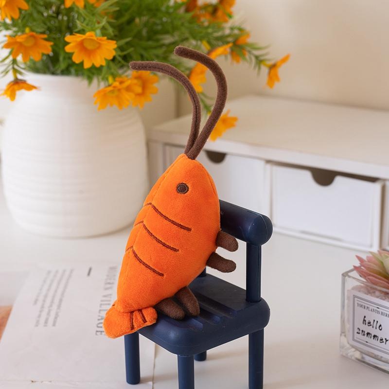 Japan Anime Hololive Gawr Gura Birthday Ebi-chan Shrimp Mascot 10cm Gula Shrimp Plush Pendant Keychain Anime Collection Gift