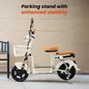 Trotinetă Electrică Y16 cu Coșuri Duble și Pernă Scaun Spate 1200W 20Ah Roți 14'' Viteză Maximă 25KM/H Autonomie 90-100KM escooters