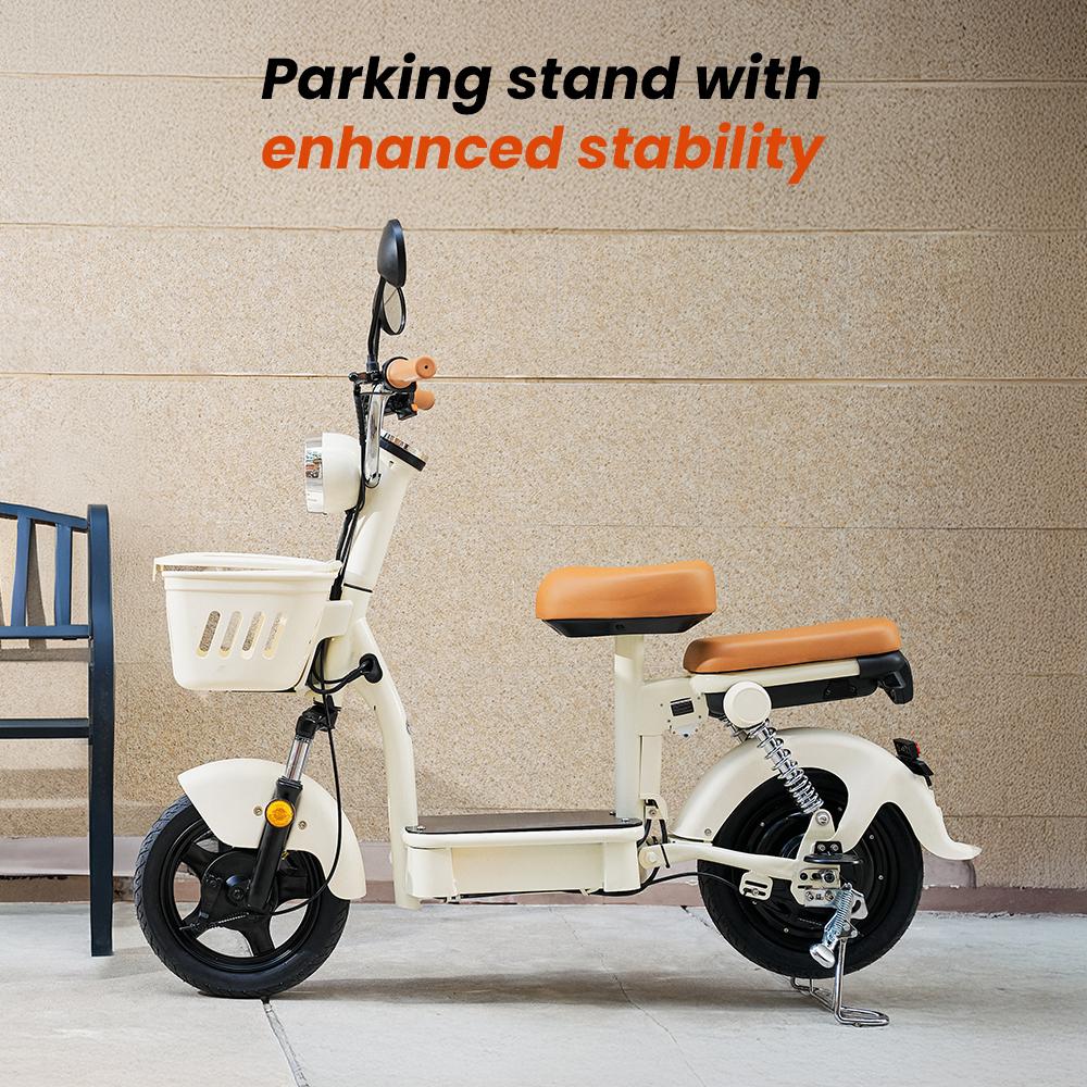 Trotinetă Electrică Y16 cu Coșuri Duble și Pernă Scaun Spate 1200W 20Ah Roți 14'' Viteză Maximă 25KM/H Autonomie 90-100KM escooters