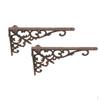 2pcs Cast Iron Heavy Duty Metal Shelf Brackets Wall Mounted Support Display Holder