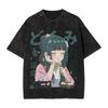Cartoon Maomao the Apothecary Diaries T-Shirt Cute Anime Graphic T-shirts Washed Short Sleeve for Men's Women Clothing