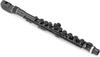 NUVO jFlute Plastic Wind C N220JFBK 2.0 Flute, Key, Black/Black, [Includes Semi-Hard Case]