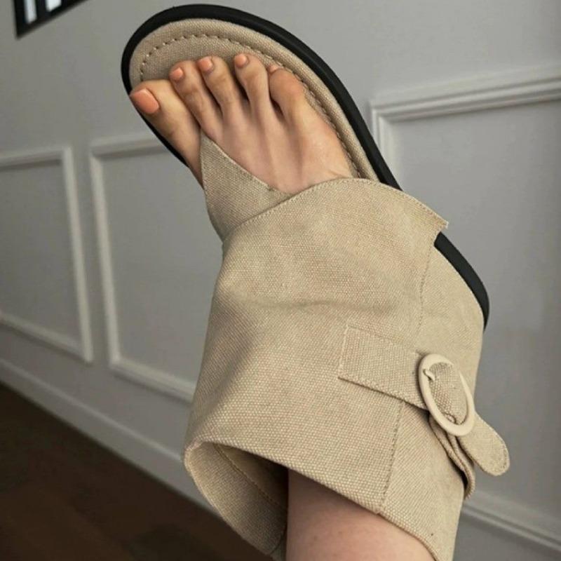 The New Fashion Open Toe Flats for 2024 Vintage High Top Gladiator Shoes for Women Zapatos De Mujer