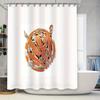 Modern Abstract Tiger Shower Curtain Waterproof Bathroom Decor Nature Wildlife Art Print Liner Home Living Room Canvas