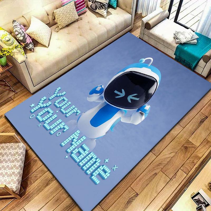 ASTRO BOT Custom Name Carpet Rug for Living Room Bedroom Home Sofa Decoration,Kids Play Non-slip Floor Mat