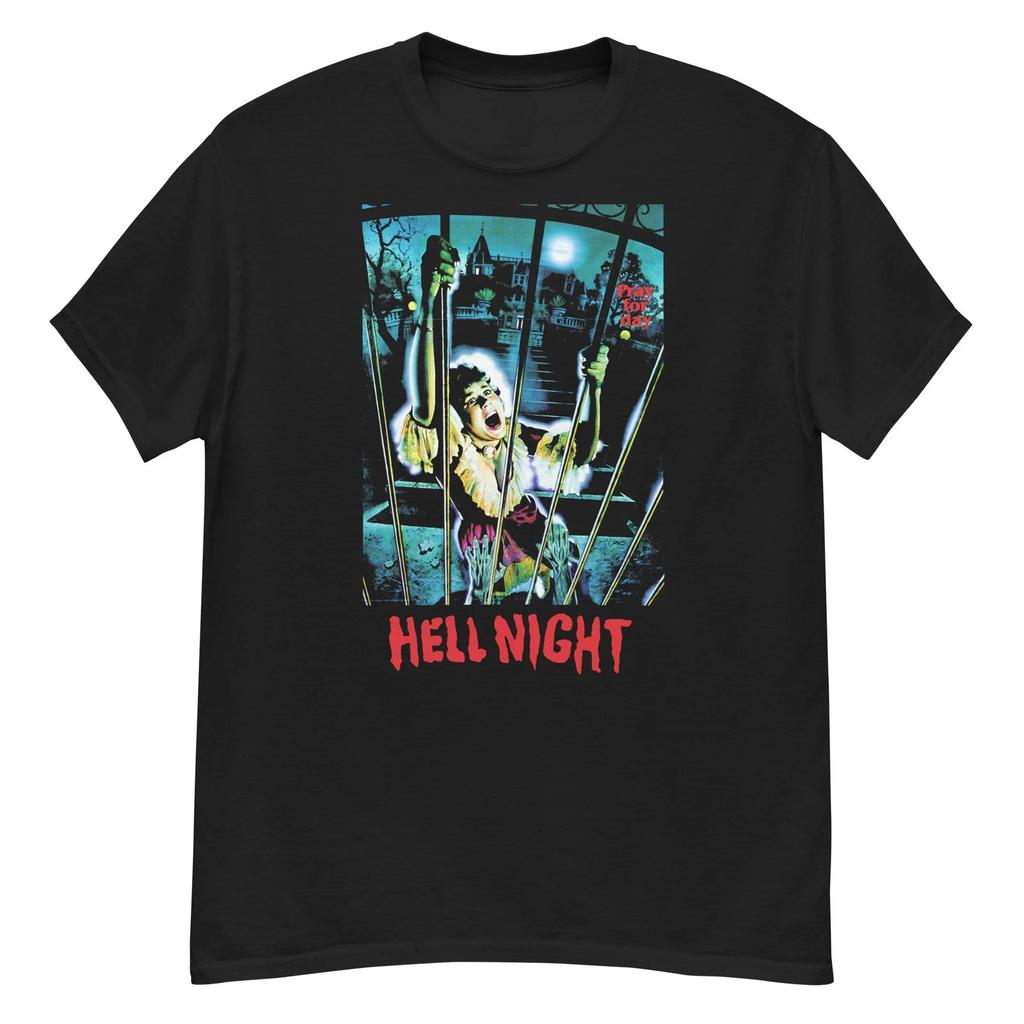 Hell Night Cult Horror Film Fan Art T-shirt