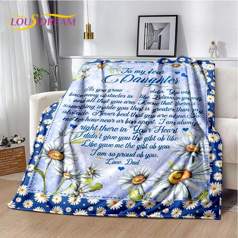 29 Estilos Nueva Manta de Regalo Para Mi Hijo Hija Nieta Carta Manta Suave para Hogar Dormitorio Cama Sofá Cubierta de Picnic