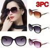 3PCS Fashion Oversized Sunglasses Women Plastic Female Big Frame Gradient Sun Glasses UV400 Mujer