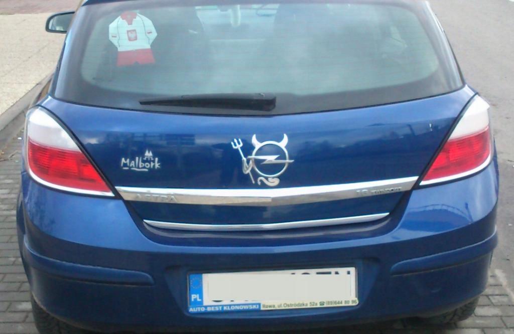 OPEL ASTRA H MK V HB CHROMOWANY PAS Chromowana KLAPA BAGAŻNIKA